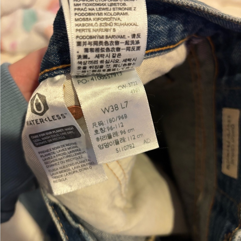 Men's Blue Denim jorts - Picture 6 of 7